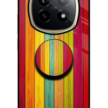 Multicolor Wooden Realme P2 Pro 5G Pop Case by Casekaro