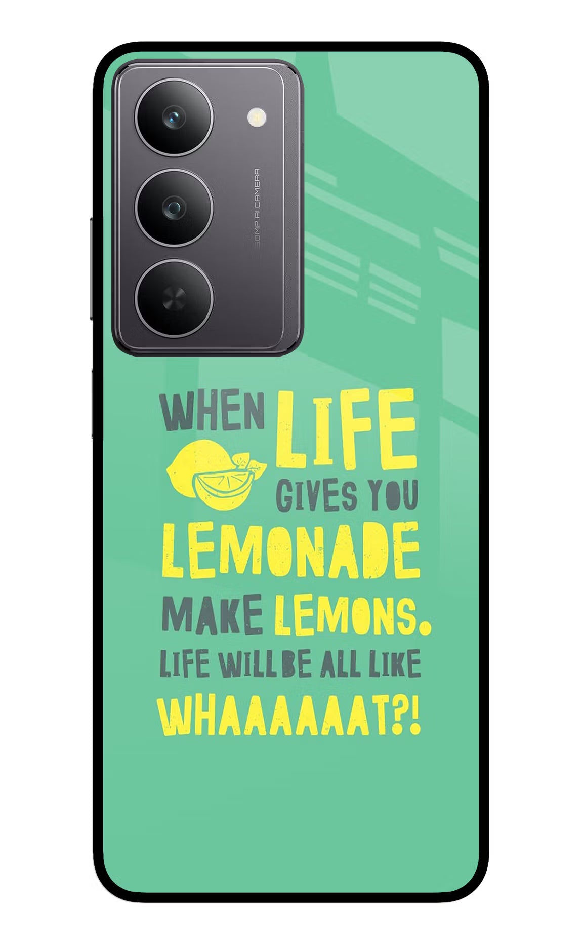 Quote Realme 14x 5G Glass Case Back Cover by Casekaro