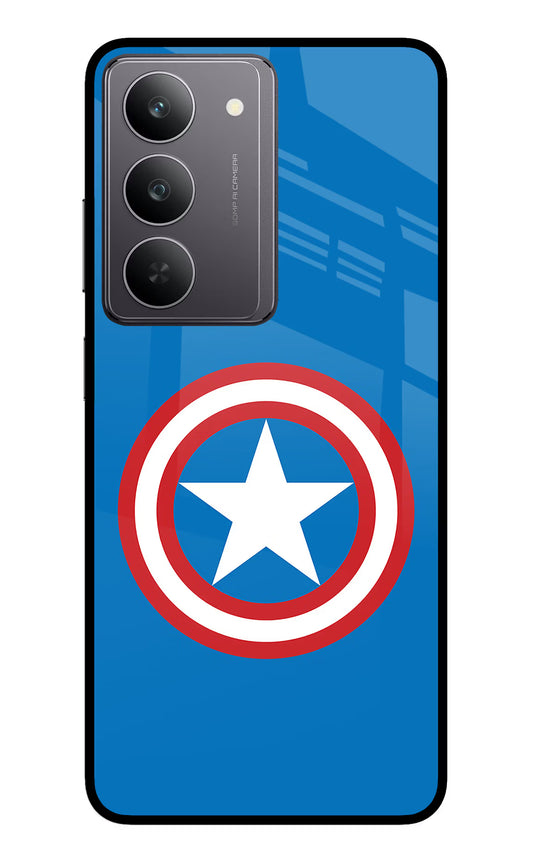 Captain America Logo Realme 14x 5G Glass Case