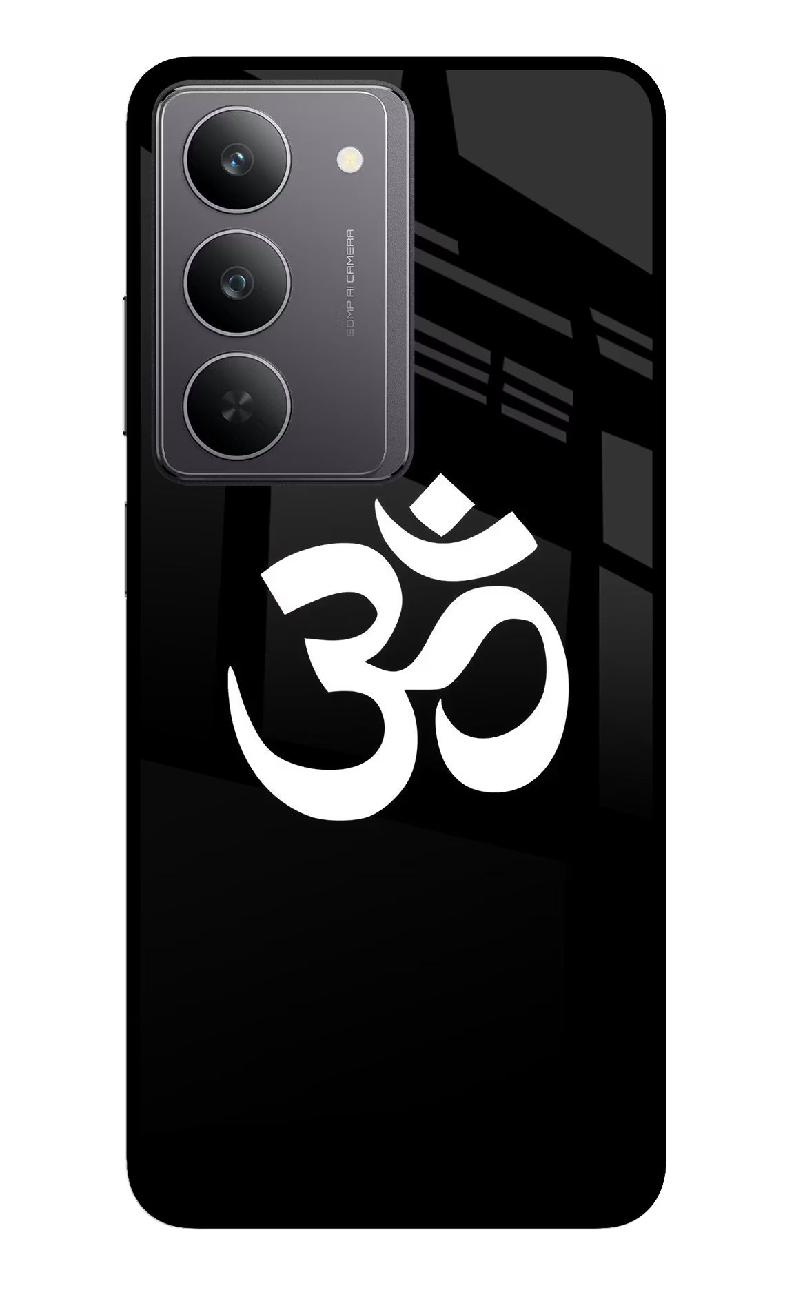 Om Realme 14x 5G Glass Case Back Cover by Casekaro