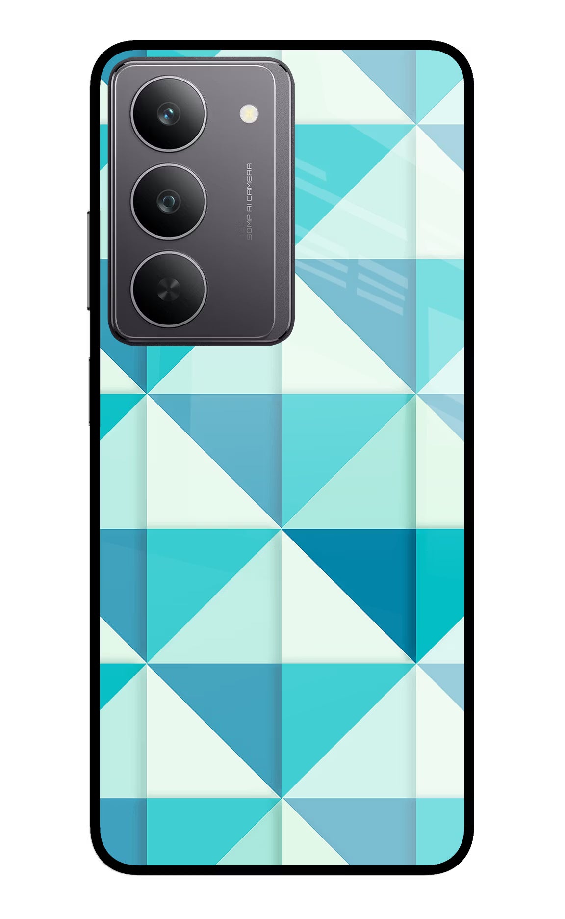 Abstract Realme 14x 5G Glass Case Back Cover by Casekaro