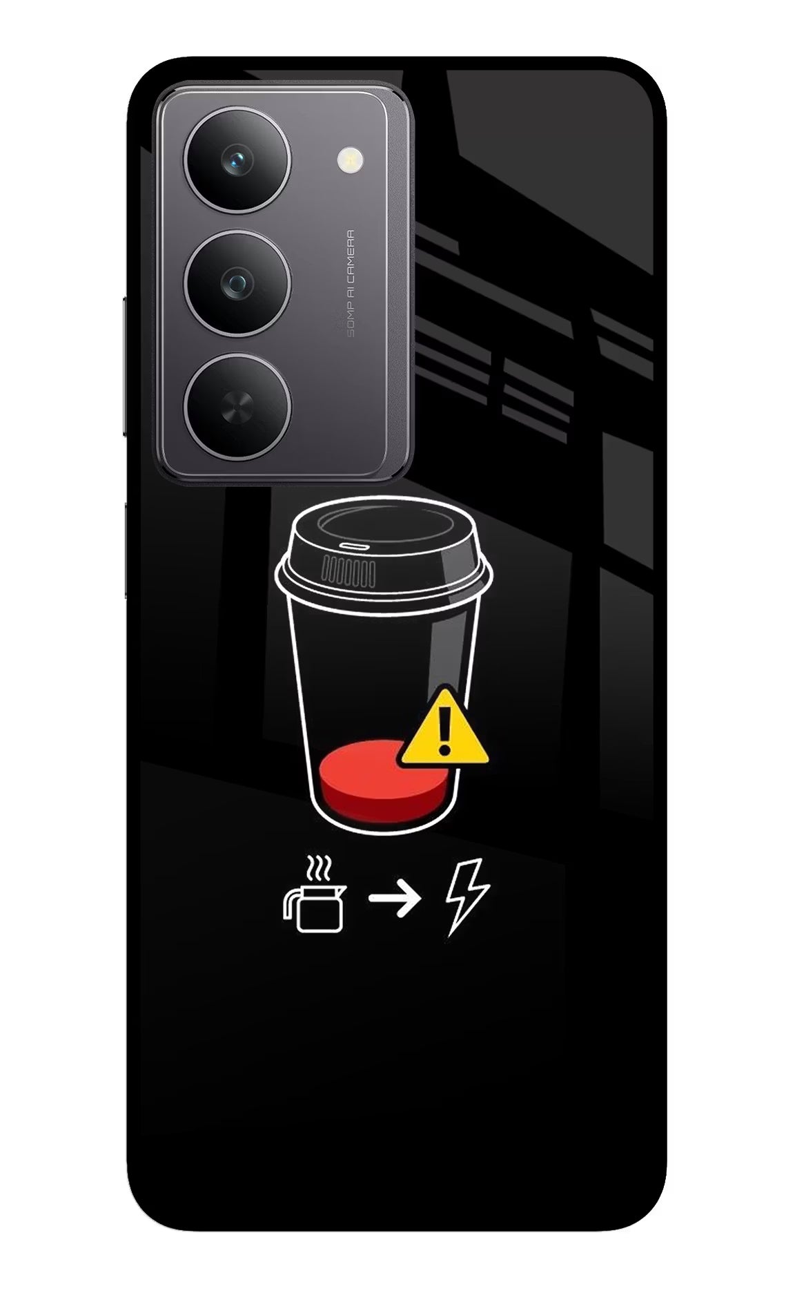 Coffee Realme 14x 5G Glass Case