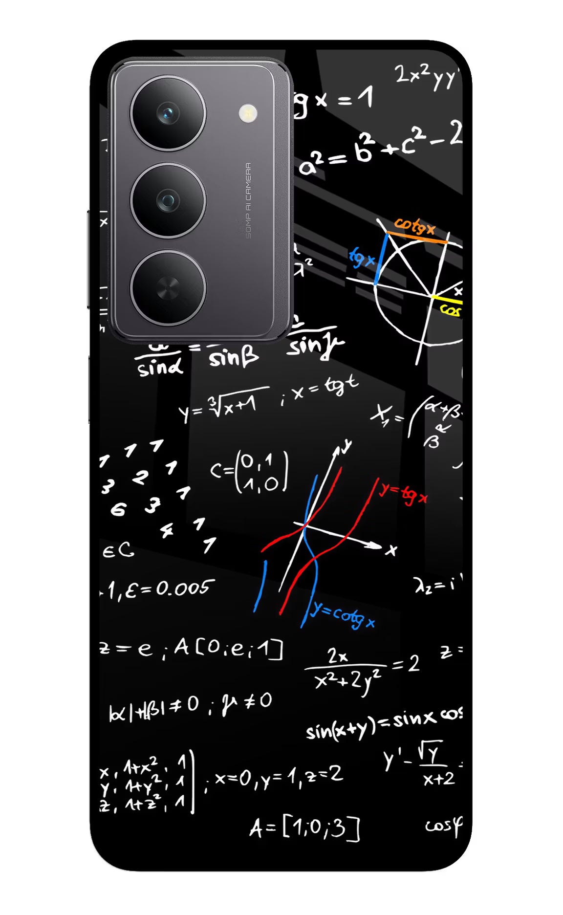 Mathematics Formula Realme 14x 5G Glass Case Back Cover by Casekaro