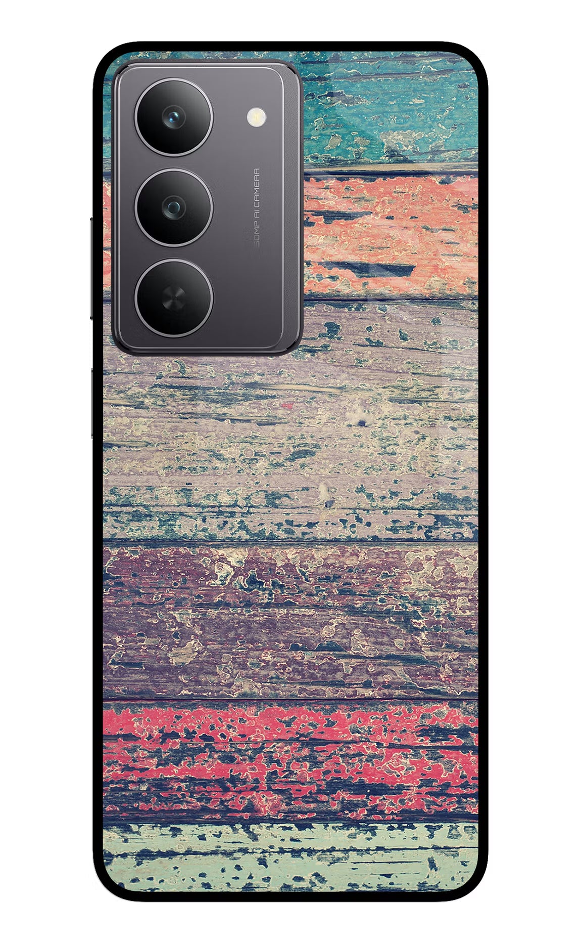 Colourful Wall Realme 14x 5G Glass Case Back Cover by Casekaro