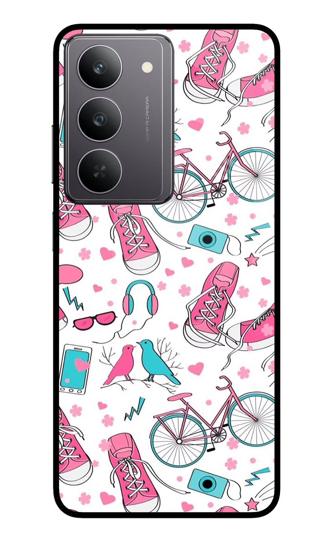 Artwork Realme 14x 5G Glass Case Back Cover by Casekaro