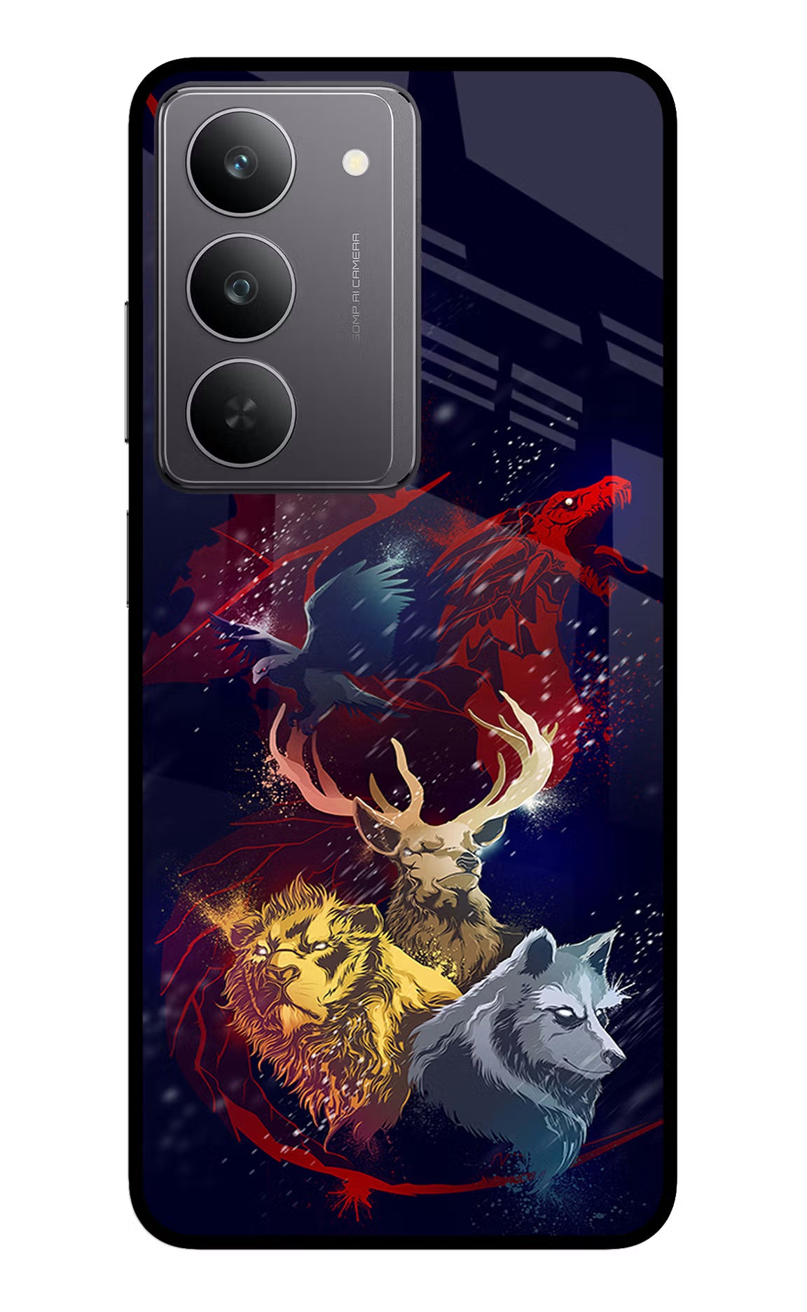 Game Of Thrones Realme 14x 5G Glass Case Back Cover by Casekaro