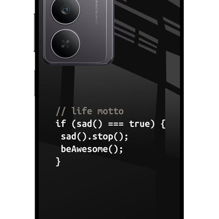 Life Motto Code Realme 14x 5G Glass Case