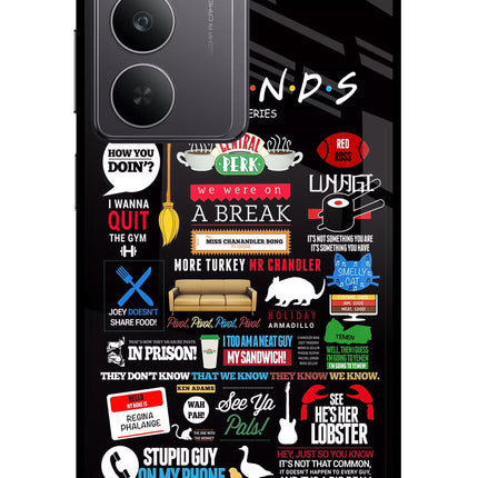 FRIENDS Realme 14x 5G Glass Case