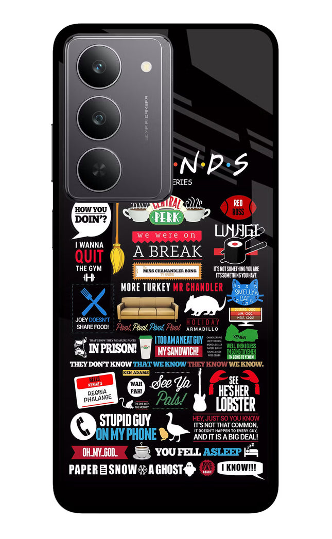 FRIENDS Realme 14x 5G Glass Case