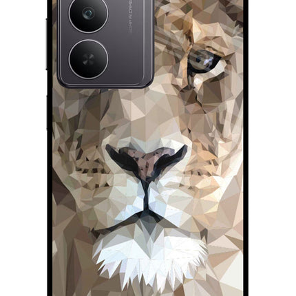 Lion Art Realme 14x 5G Glass Case