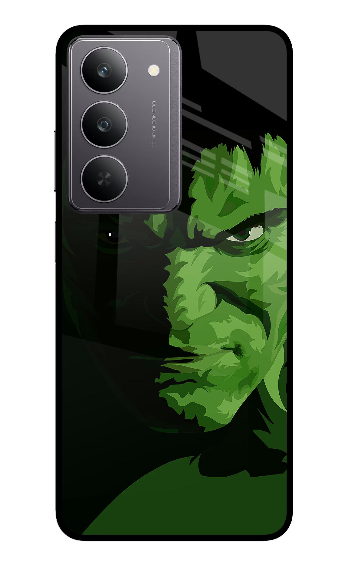 HULK Realme 14x 5G Glass Case Back Cover by Casekaro