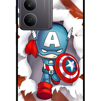Captain America Realme 14x 5G Glass Case