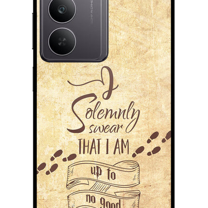 I Solemnly swear that i up to no good Realme 14x 5G Glass Case