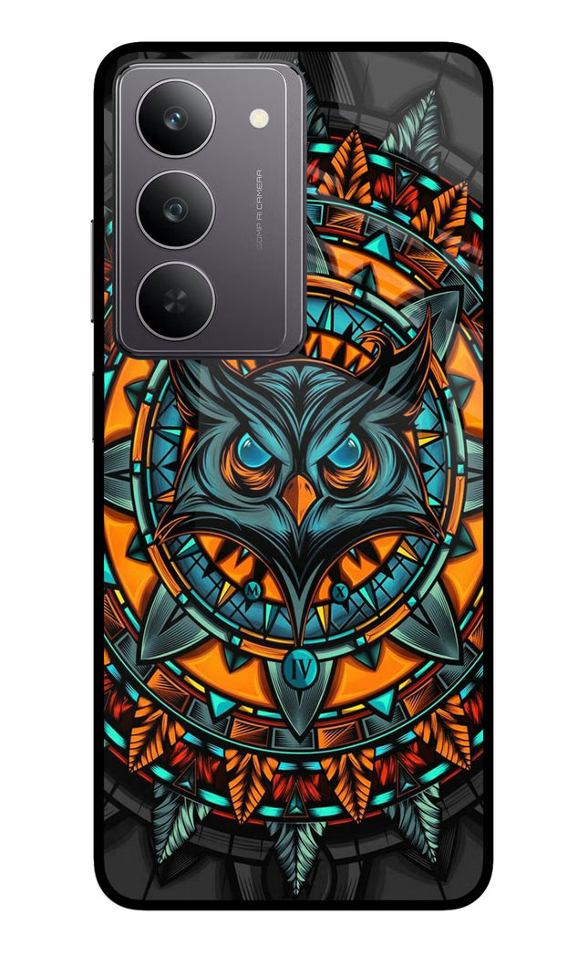 Angry Owl Art Realme 14x 5G Glass Case