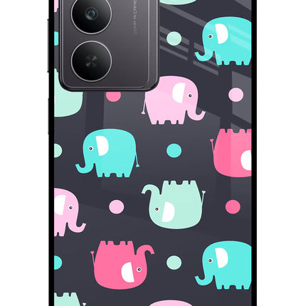 Elephants Realme 14x 5G Glass Case
