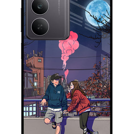 Chilling Couple Realme 14x 5G Glass Case
