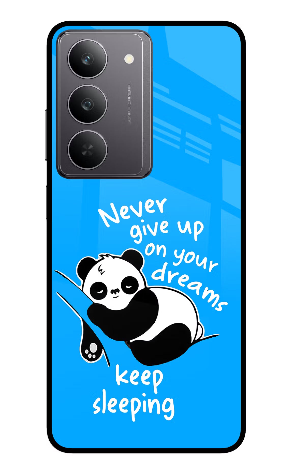 Keep Sleeping Realme 14x 5G Glass Case Back Cover by Casekaro