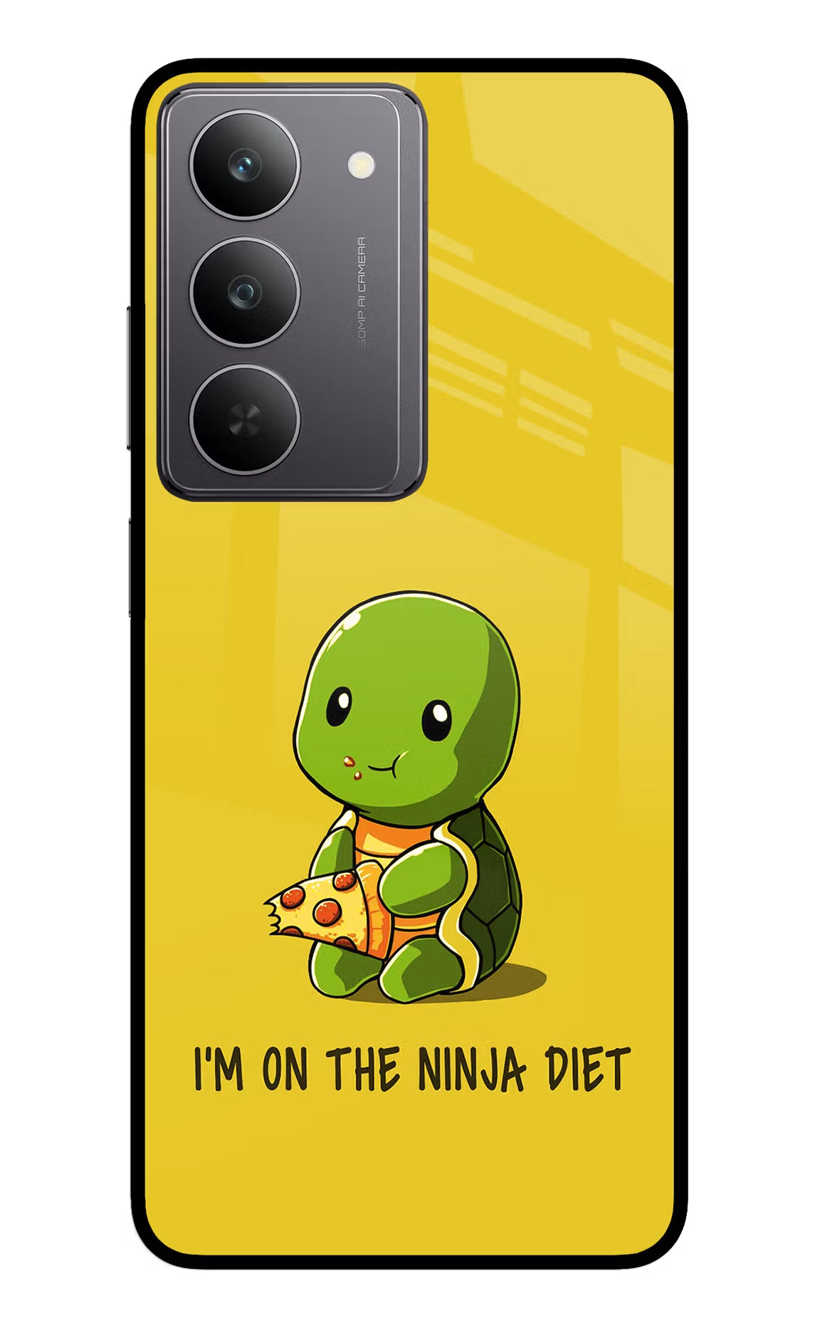 I'm on Ninja Diet Realme 14x 5G Glass Case Back Cover by Casekaro