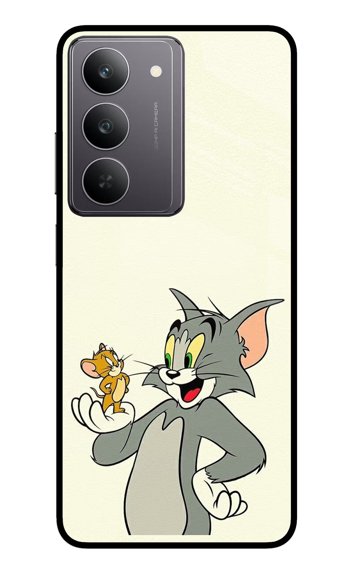 Tom & Jerry Realme 14x 5G Glass Case Back Cover by Casekaro