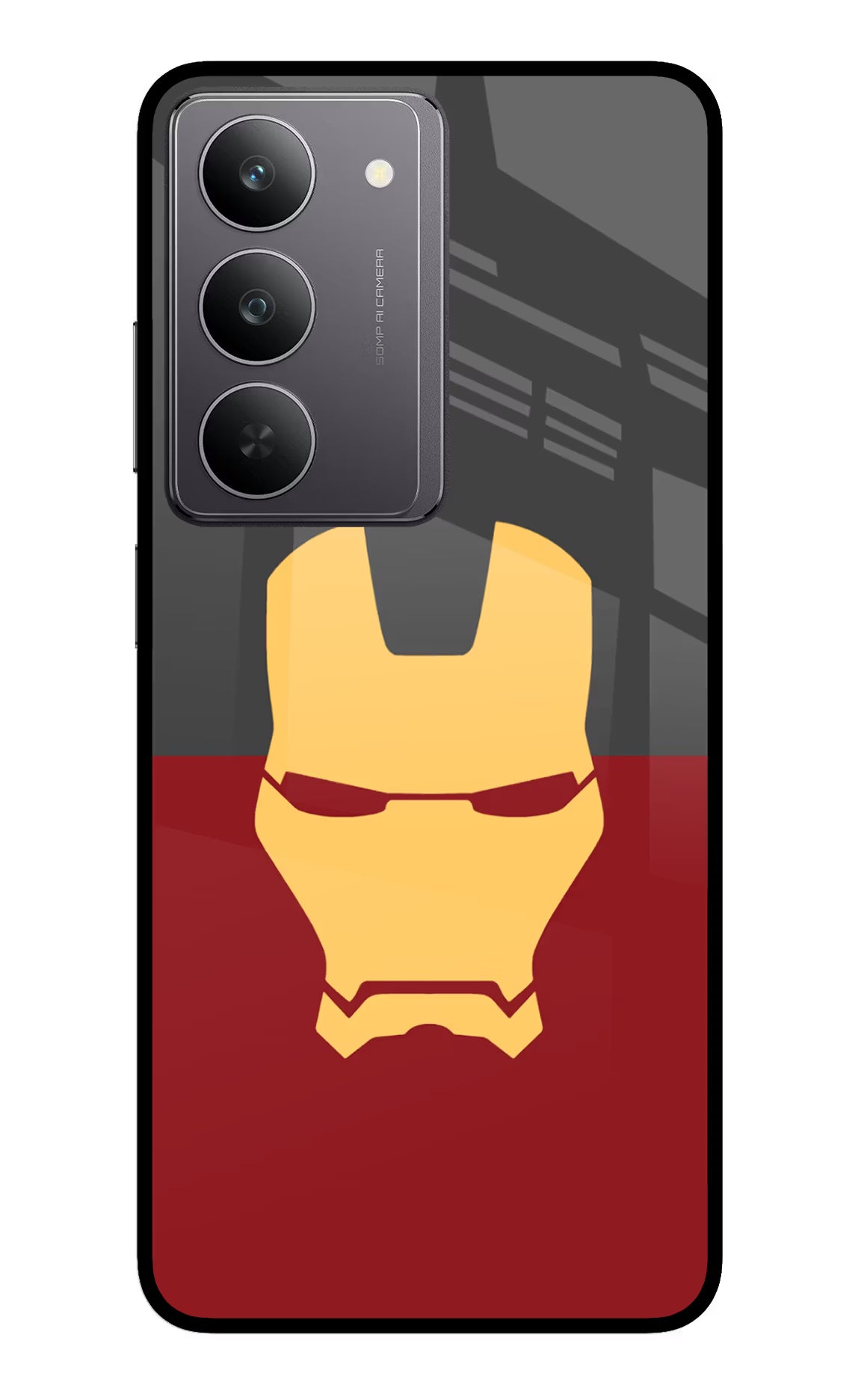 Ironman Realme 14x 5G Glass Case Back Cover by Casekaro