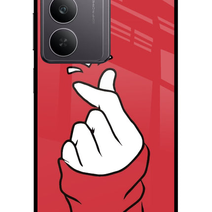 Korean Love Sign Realme 14x 5G Glass Case