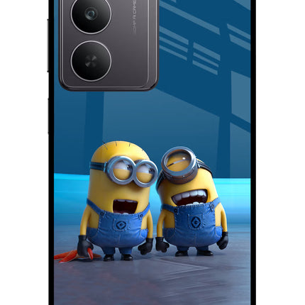 Minion Laughing Realme 14x 5G Glass Case