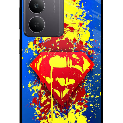 Superman logo Realme 14x 5G Glass Case