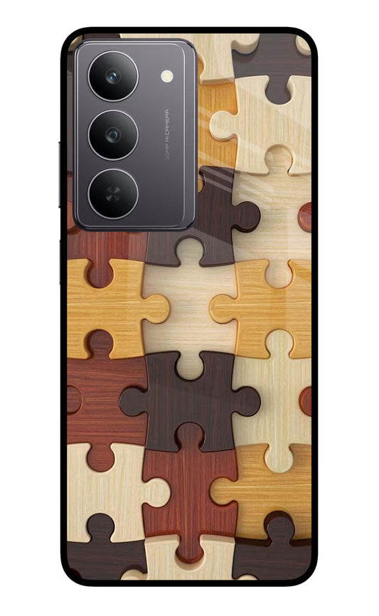 Wooden Puzzle Realme 14x 5G Glass Case