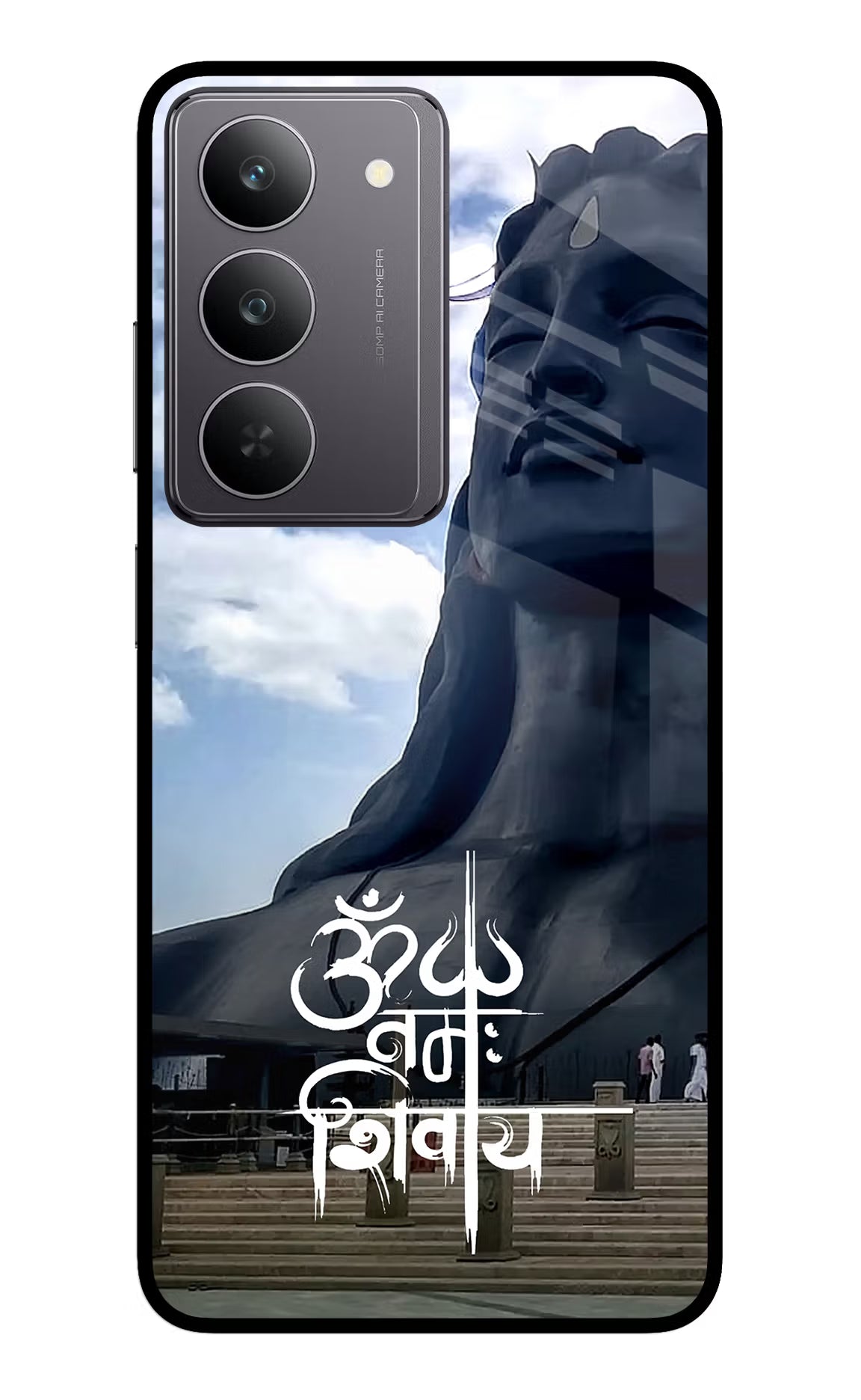 Om Namah Shivay Realme 14x 5G Glass Case Back Cover by Casekaro