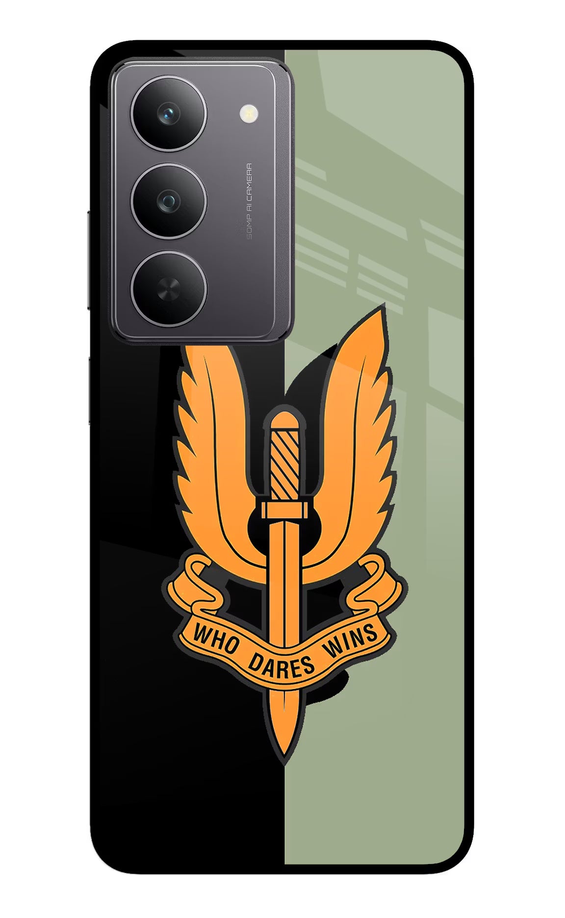 Balidan Logo Realme 14x 5G Glass Case Back Cover by Casekaro