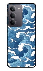 Blue Waves Realme 14x 5G Glass Case