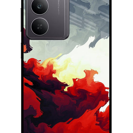 Fire Cloud Realme 14x 5G Glass Case