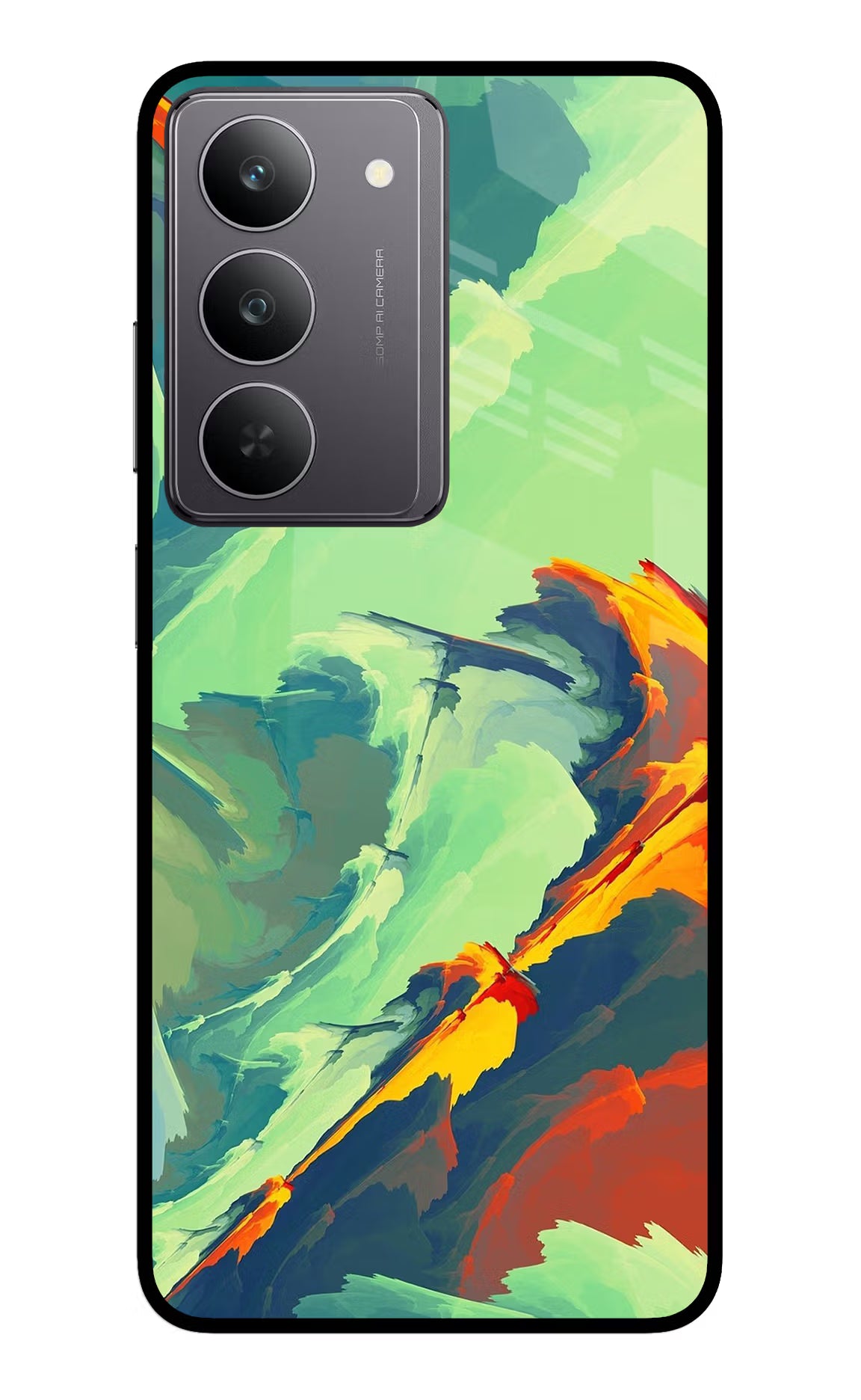 Paint Art Realme 14x 5G Glass Case Back Cover by Casekaro