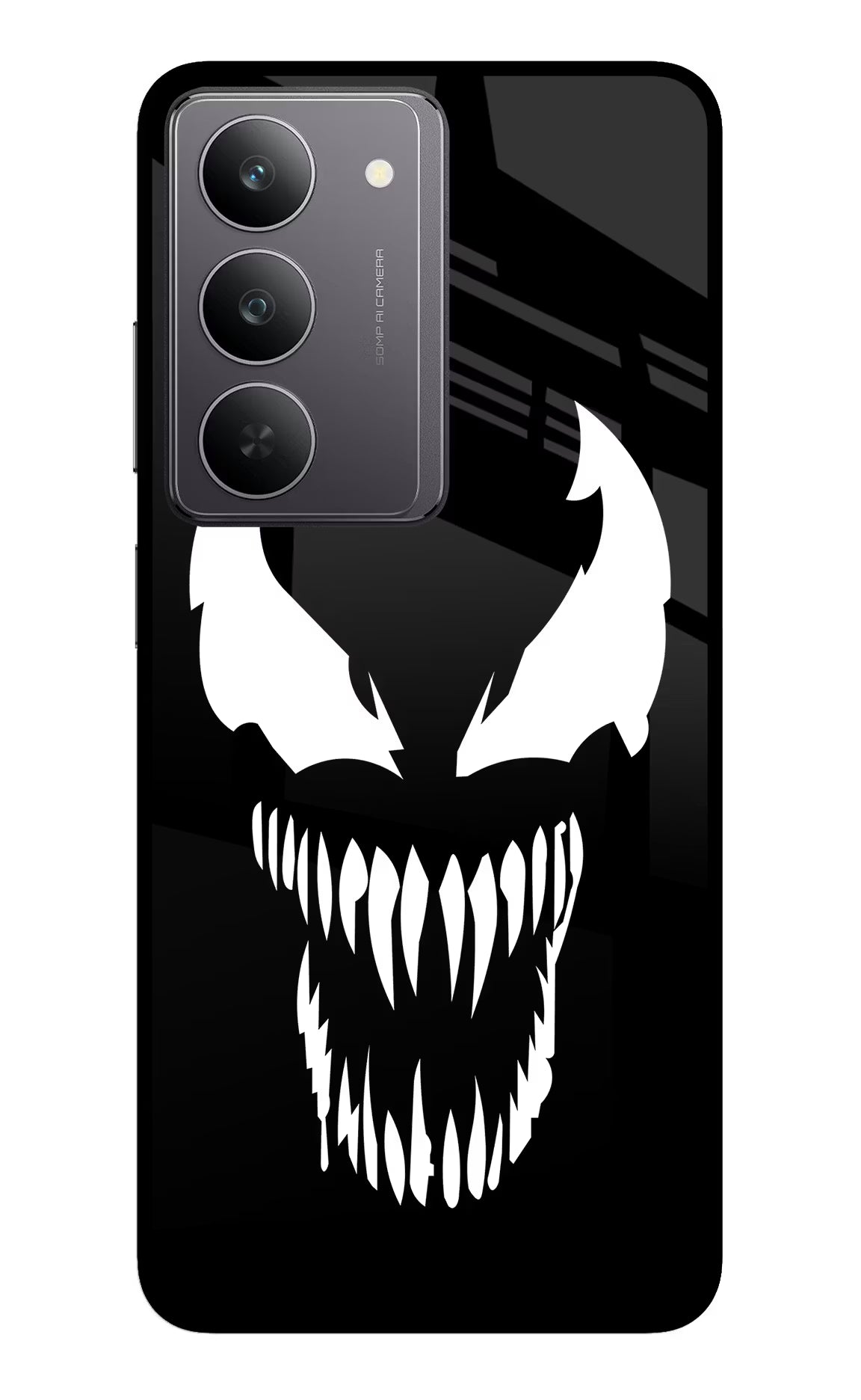 Venom Realme 14x 5G Glass Case Back Cover by Casekaro
