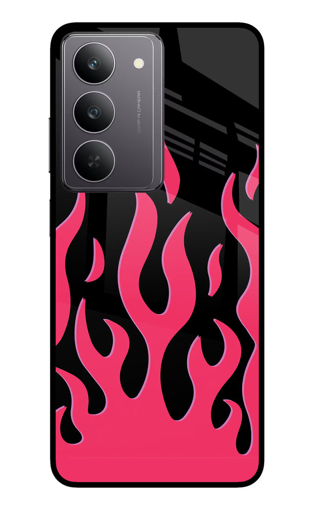 Fire Flames Realme 14x 5G Glass Case