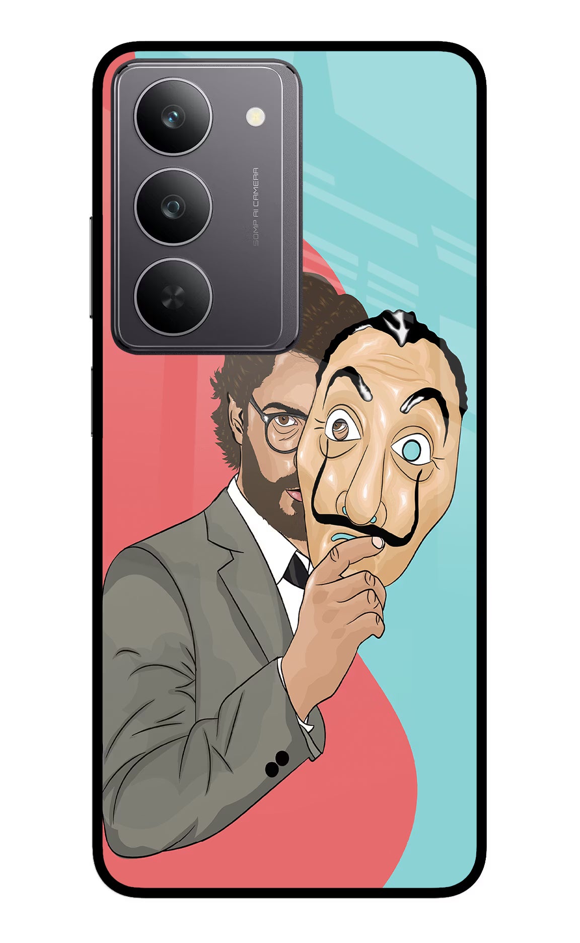 Professor Realme 14x 5G Glass Case Back Cover by Casekaro