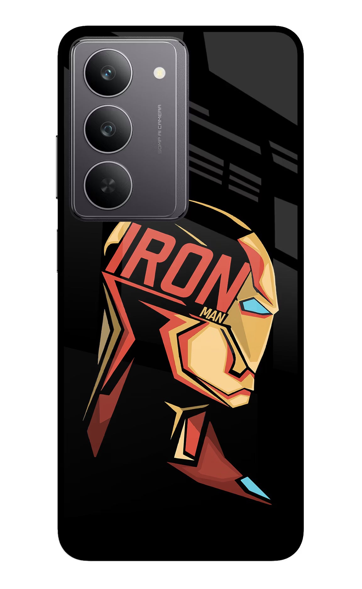 IronMan Realme 14x 5G Glass Case Back Cover by Casekaro