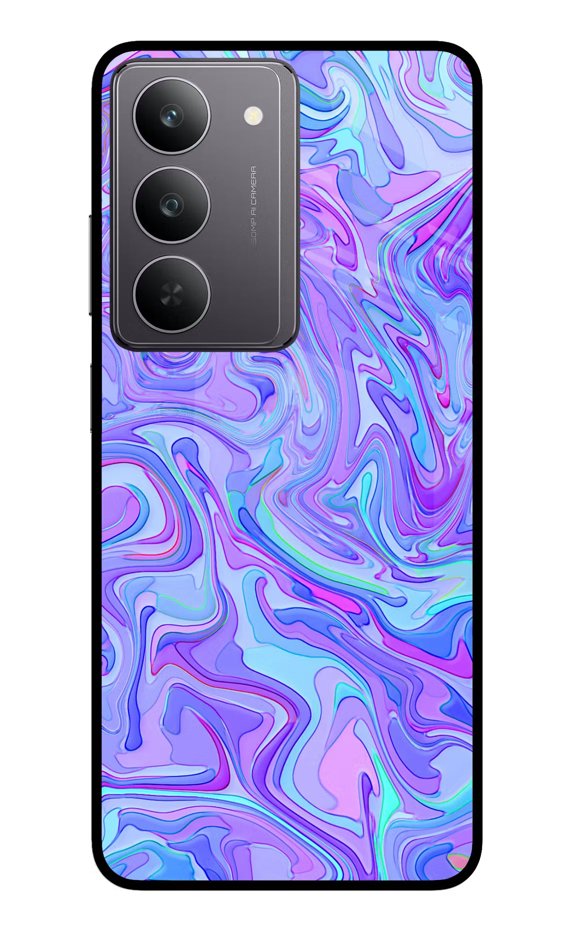 Glitter Realme 14x 5G Glass Case Back Cover by Casekaro