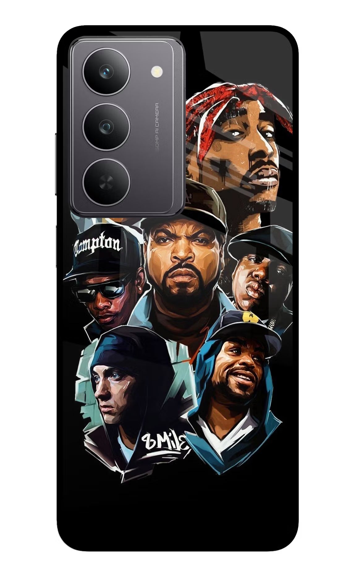 Rappers Realme 14x 5G Glass Case Back Cover by Casekaro