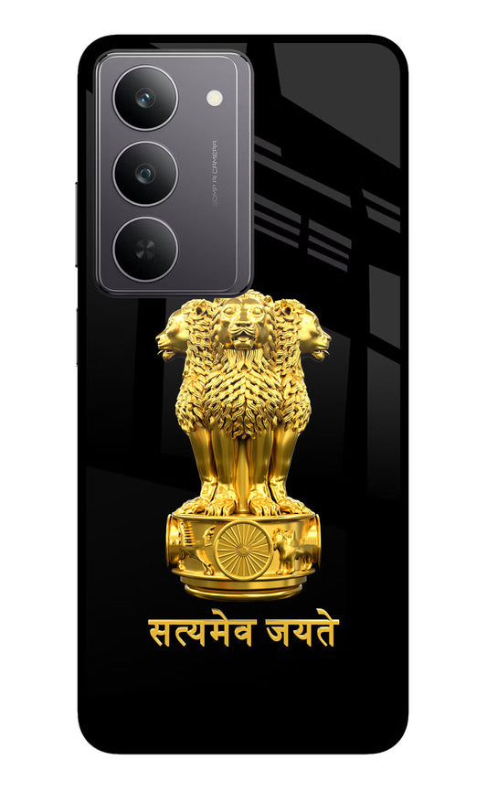 Satyamev Jayate Golden Realme 14x 5G Glass Case