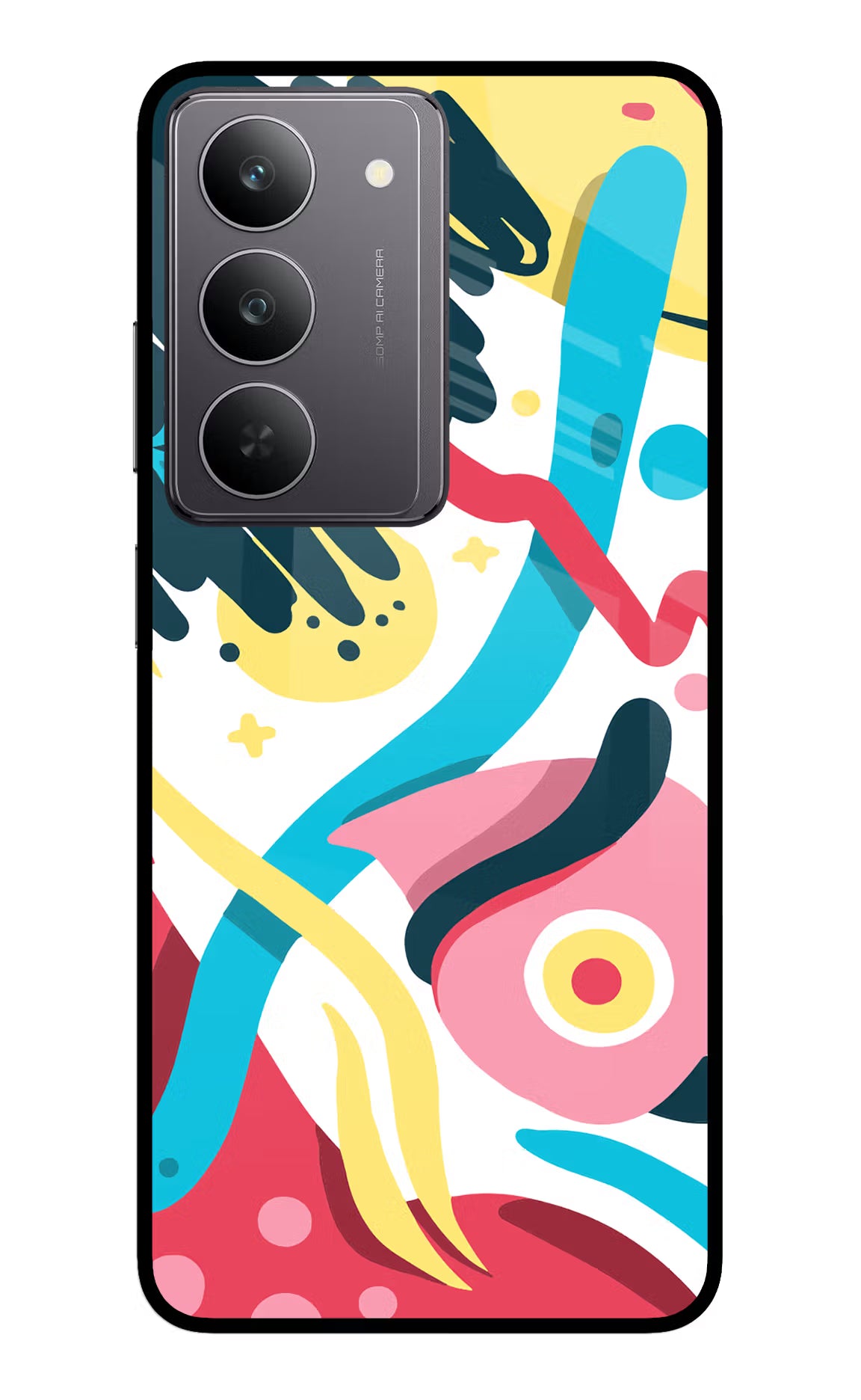 Trippy Realme 14x 5G Glass Case Back Cover by Casekaro