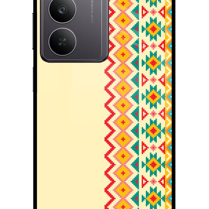 Ethnic Seamless Realme 14x 5G Glass Case
