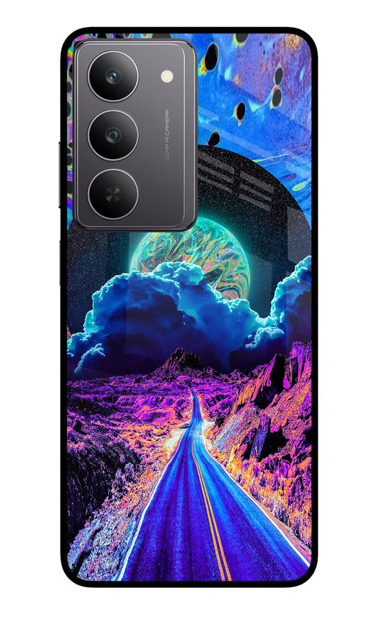 Psychedelic Painting Realme 14x 5G Glass Case
