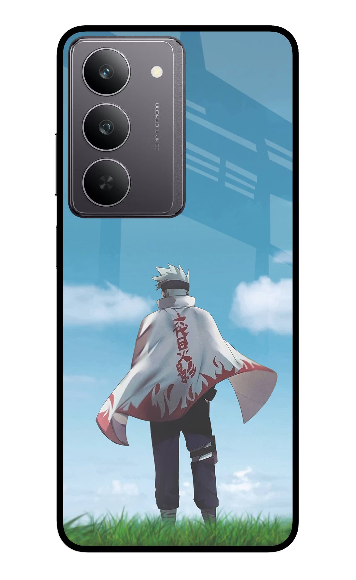 Kakashi Realme 14x 5G Glass Case Back Cover by Casekaro