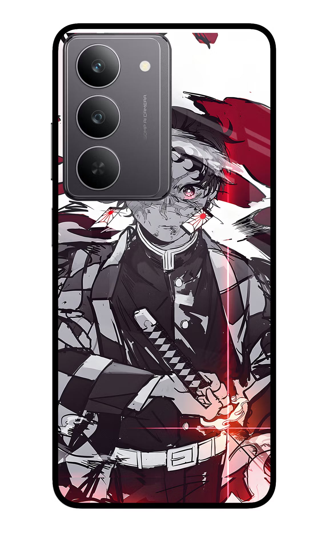 Demon Slayer Realme 14x 5G Glass Case Back Cover by Casekaro