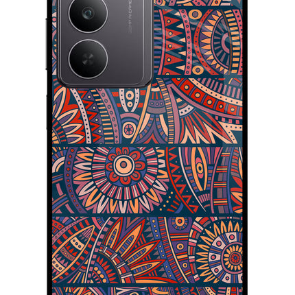 African Culture Design Realme 14x 5G Glass Case