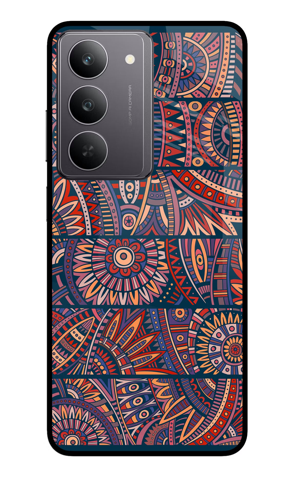 African Culture Design Realme 14x 5G Glass Case