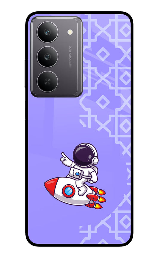 Cute Astronaut Realme 14x 5G Glass Case