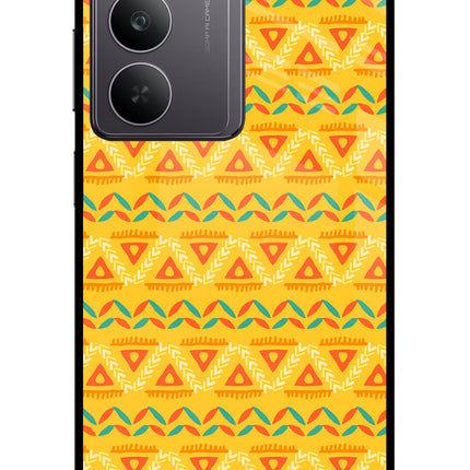 Tribal Pattern Realme 14x 5G Glass Case
