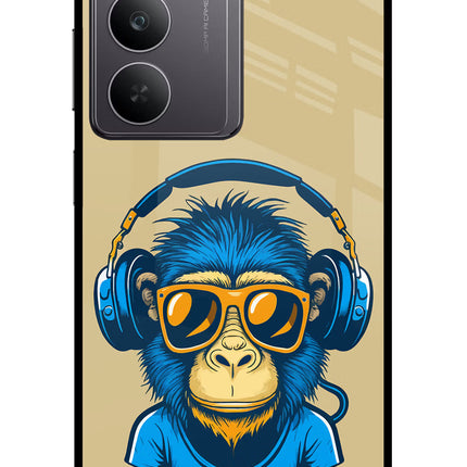 Monkey Headphone Realme 14x 5G Glass Case